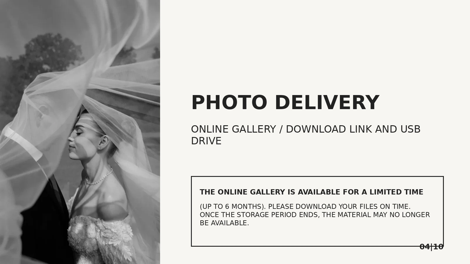Photo delivery format