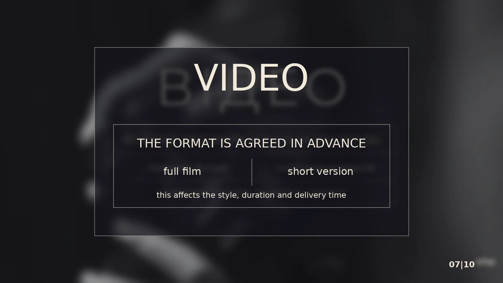 Video format